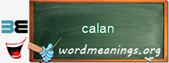 WordMeaning blackboard for calan